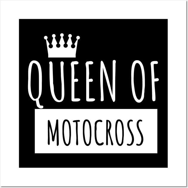 Motocross queen Wall Art by maxcode